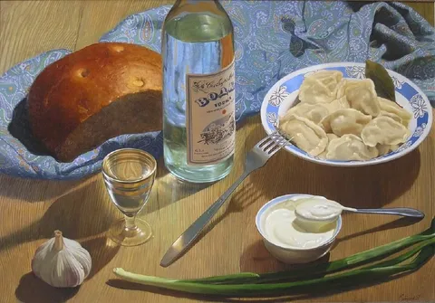 Водка, пельмени и закуска