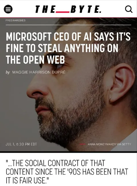 Microsoft AI CEO Says It’s Fine