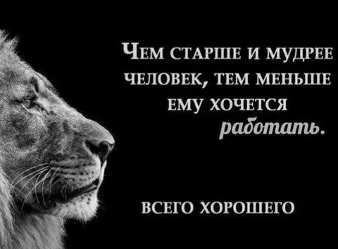 Чем старше, тем меньше хочется работать