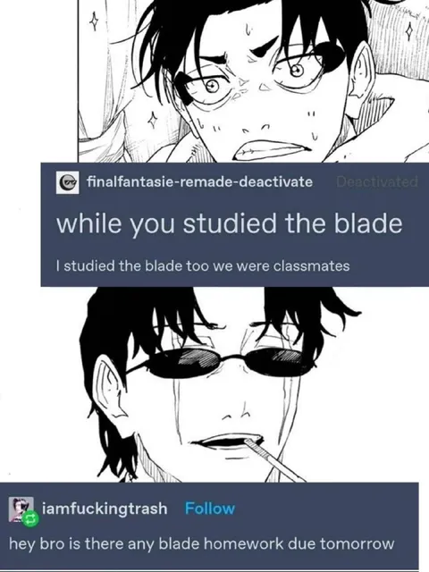 Studied the Blade Homework