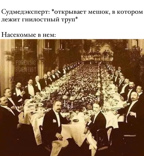 Насекомые на пышном банкете