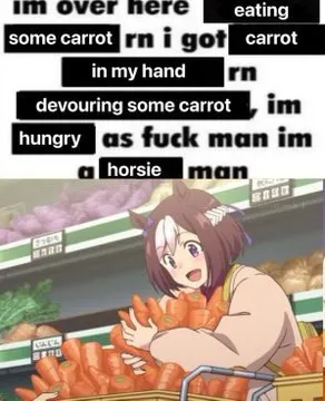 Eating Carrots Like a Horsie