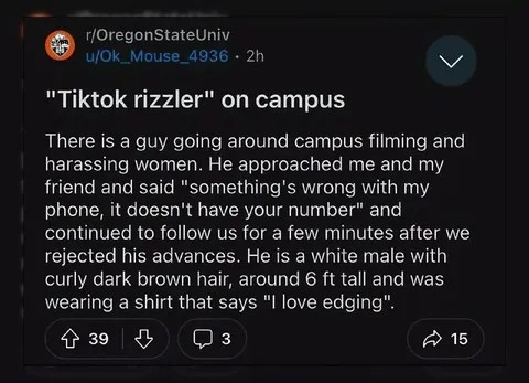 TikTok Rizzler on Campus