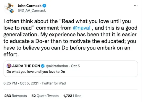 Do What You Love Until You Do