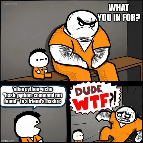 Python Command Gets You Arrested