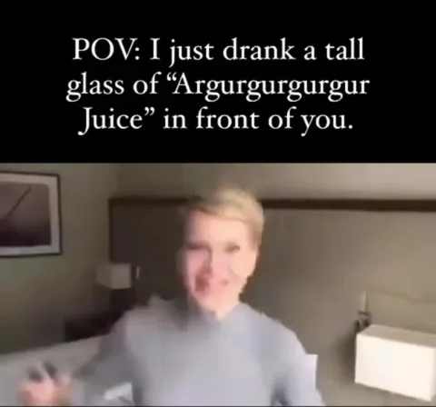 Argurgurgrgur Juice Reaction
