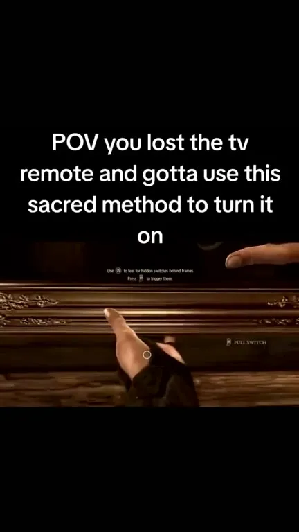 Sacred Method to Turn On the TV