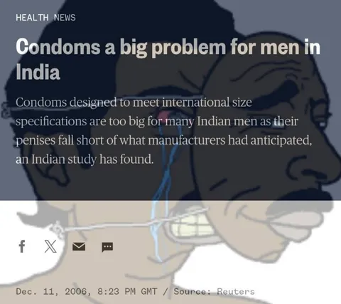 Condoms Too Big for Indian Men