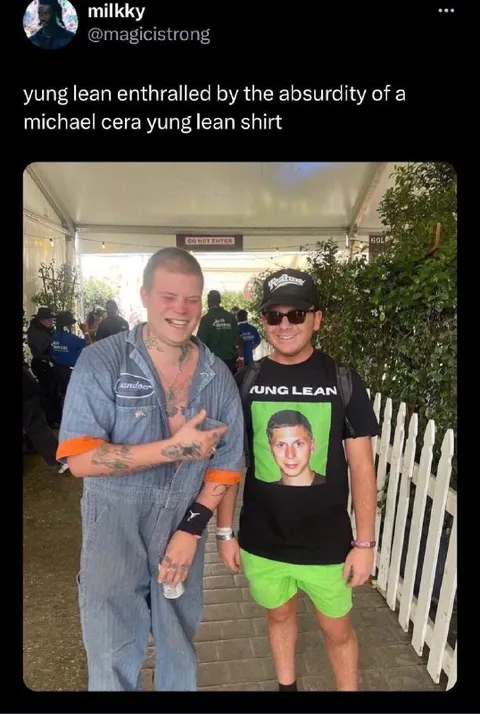 Yung Lean Michael Cera Shirt