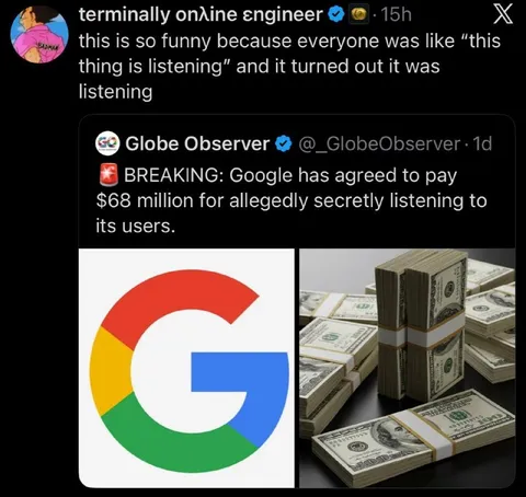 Google Was Listening After All