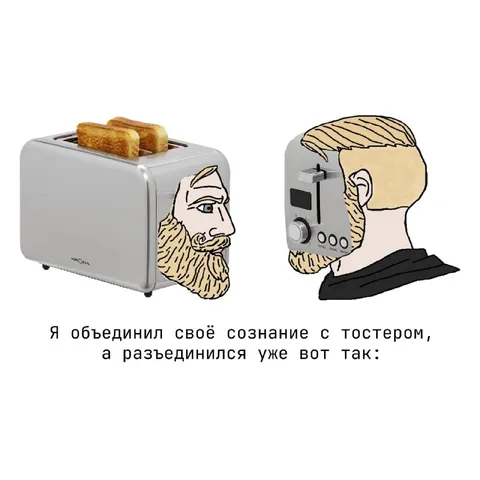 Сознание срослось с тостером
