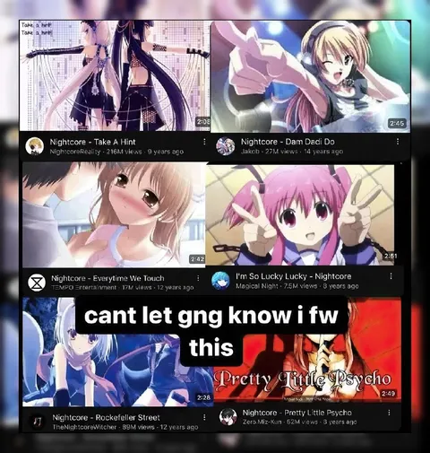 Can't Let Them Know I Like Nightcore
