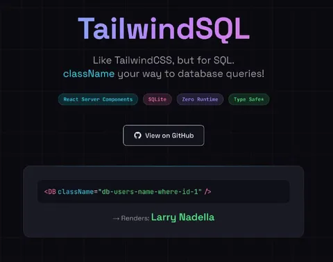 TailwindSQL Renders Larry Nadella
