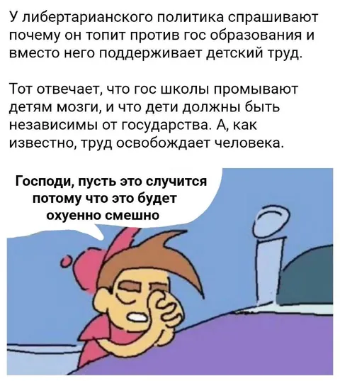 Либертарианец и детский труд