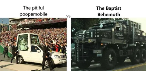 Pitiful Poopenmobile vs Baptist Behemoth