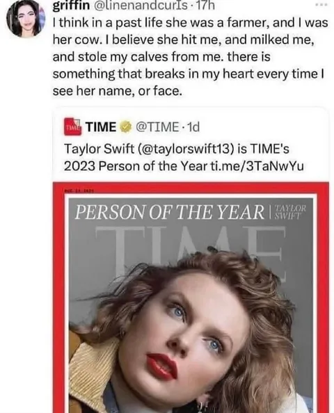 Taylor Swift Was a Cow