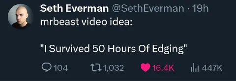 MrBeast Edging Video Idea