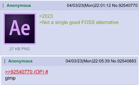 No Good FOSS Alternative