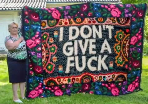 I Don't Give a Fuck Blanket