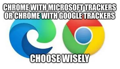 Chrome With Microsoft Trackers