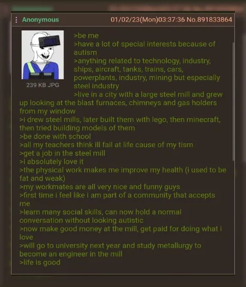 Autistic Steel Mill Success Story