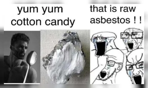 Raw Asbestos Cotton Candy