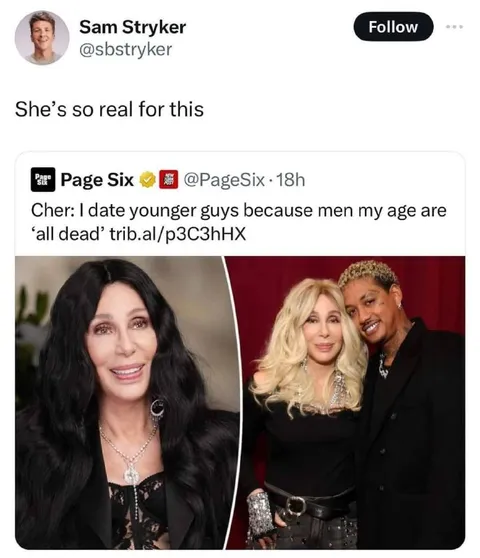 Cher Dates Younger Men