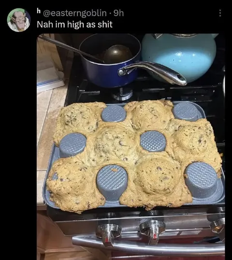 Cookies Baked on Upside-Down Pan