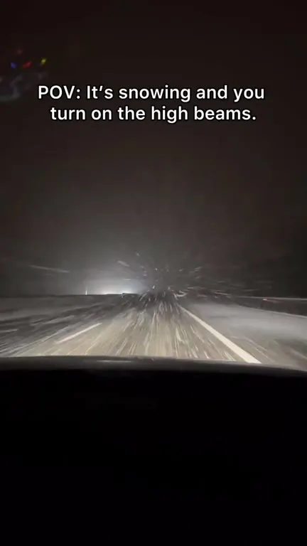 High Beams in a Snowstorm