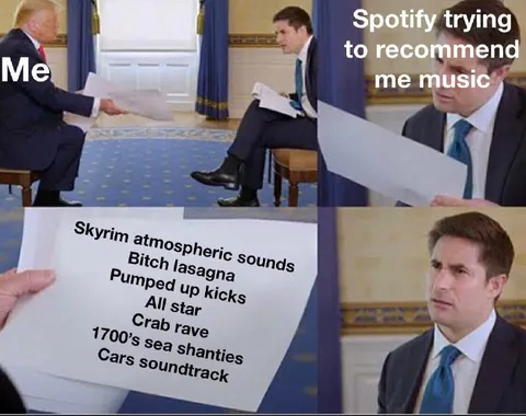 Spotify Recommends Anything But My Music