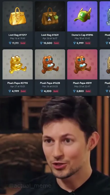 Pavel Durov NFT Marketplace Reaction