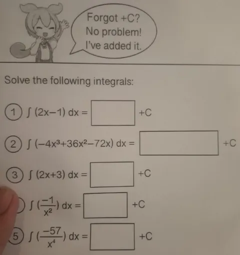 Forgot Plus C Integral Joke