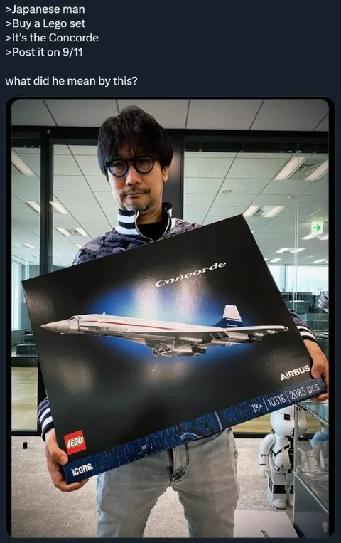 Kojima Buys a Concorde Lego Set