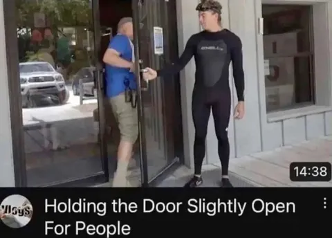 Holding the Door Slightly Open