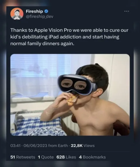 Apple Vision Pro Family Dinner