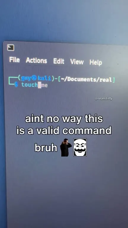 Touch me is not a command