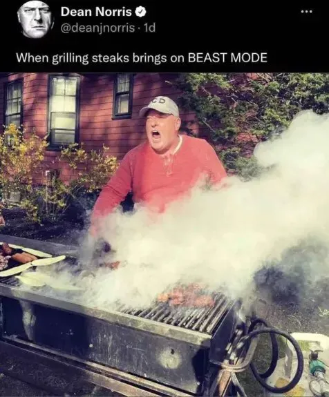 Grilling Steaks Beast Mode