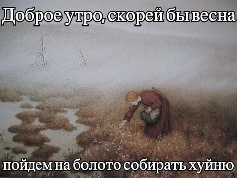 Скорей бы весна на болоте