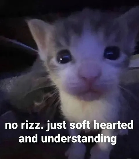 No Rizz, Just Soft Hearted