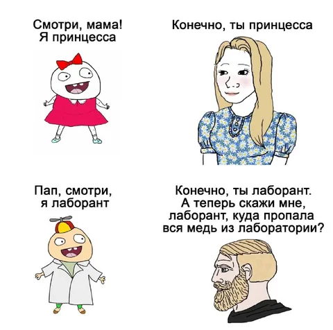 Я принцесса и лаборант