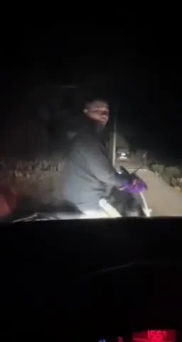 Ночная поездка закончилась падением