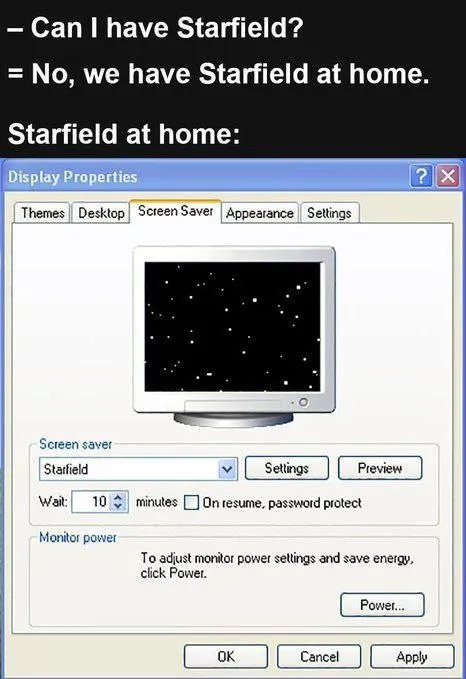 Starfield at home screen saver