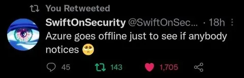 Azure Goes Offline