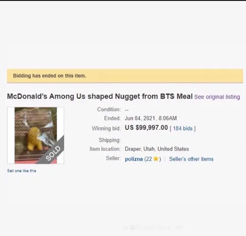 Among Us Nugget Sells for $99,997