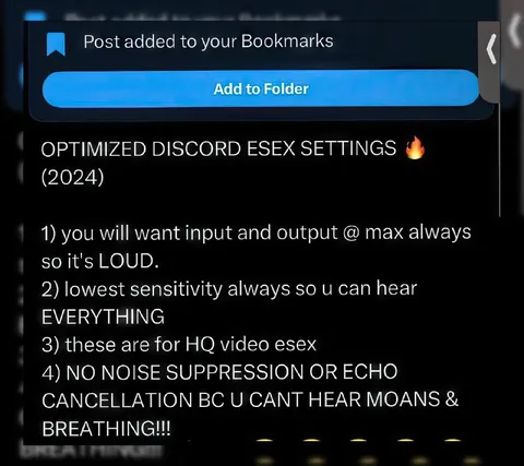 Optimized Discord eSex Settings