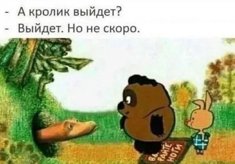 Кролик выйдет, но не скоро