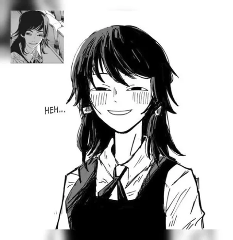 Heh Smiling Anime Girl