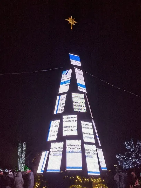 Christmas Tree Made of Web Pages