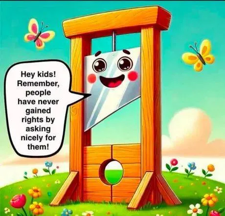 Guillotine Teaches Kids About Rights