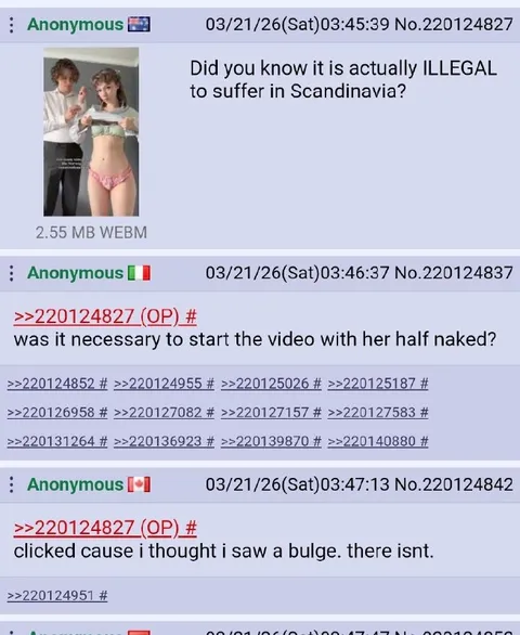 Illegal to Suffer in Scandinavia